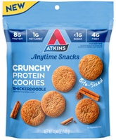 Atkins Crunchy Protein Cookies Bite-Sized Snickerdoodle