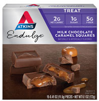 Atkins Endulge Treat Squares Milk Chocolate Caramel