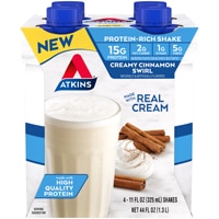 Atkins RTD Protein-Rich Meal Shake Creamy Cinnamon Swirl