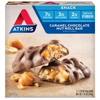 Atkins Snack Bar Caramel Chocolate Nut Roll