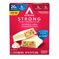 Atkins Strong High Protein Bar Birthday Cake