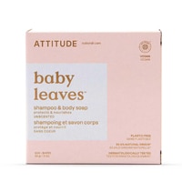 Attitude Baby Leaves Shampoo & Body Soap Bar Unscented