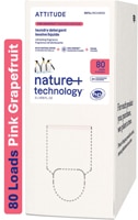 Attitude Liquid Laundry Detergent 2X Concentrated 80 Loads ECO Refill Pink Grapefruit