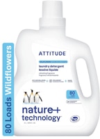Attitude Liquid Laundry Detergent 2X Concentrated 80 Loads Wildflowers