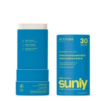 Attitude Sunly - Kids Mineral Sunscreen Stick Unscented 30 SPF