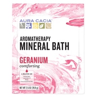 Aura Cacia Aromatherapy Mineral Bath Comforting Geranium