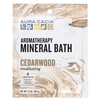 Aura Cacia Aromatherapy Mineral Bath Meditating Cedarwood