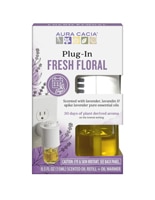 Aura Cacia Essential Oil Plug-In Warmer + Refill Fresh Floral