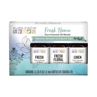 Aura Cacia Fresh Home Essential Oil Kit 3 pack