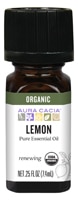 Aura Cacia Organic Lemon Pure Essential Oil