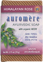 Auromere Ayurvedic Bar Soap Himalayan Rose