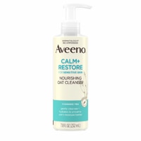 Aveeno Calm + Restore Nourishing Oat Cleanser for Senstive Skin- Fragrance Free