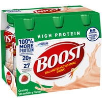 BOOST 20g High Protein Nutritional Drink Shakes Creamy Strawberry