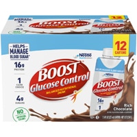 BOOST Glucose Control Balanced Nutritional Drink Protein Shakes Rich Chocolate