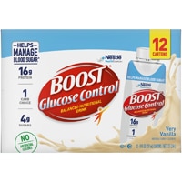 BOOST Glucose Control Balanced Nutritional Drink Protein Shakes Very Vanilla