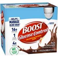 BOOST Glucose Control Nutritional Drink Protein Shakes Rich Chocolate