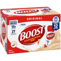 BOOST Original Balanced Nutritional Drink Protein Shakes Very Vanilla