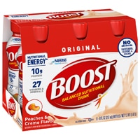 BOOST Original Nutritional Drink Protein Shakes Peaches & Crème