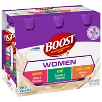 BOOST Women Nutritional Protein Drink Shakes with Biotin and Zinc Very Vanilla