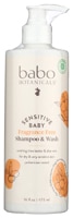 Babo Botanicals Shampoo & Wash Sensitive Baby Fragrance-Free
