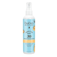 Babo Botanicals Sunscreen Spray Mineral SPF 30 Sensitive Baby Fragrance Free