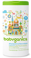 Babyganics All Purpose Surface Wipes Fragrance Free