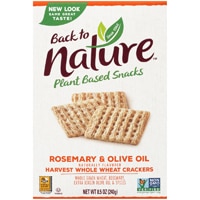 Back To Nature Harvest Whole Wheat Crackers Rosemary & Olive Oil