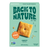 Back To Nature Plant Based Crackers Cheddar Cheese