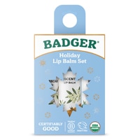 Badger Organic Lip Balm Holiday Gift Set - Blue
