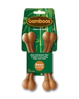 Bamboos Dog Chew Toy Bamboo Small Dogs Bacon - Mini