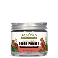 Banyan Botanicals Organic Tooth Powder with Activated Charcoal Cinnamon Clove