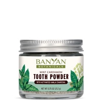 Banyan Botanicals Organic Tooth Powder with Activated Charcoal Mint Cardamom