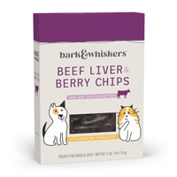 Bark & Whiskers Dog & Cat Treats Beef Liver & Berry Chips