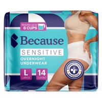 Because Overnight Bladder Control Underwear - 14 CT - L