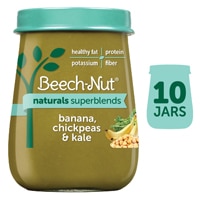 Beech-Nut Naturals Superblends Baby Food Puree 8+ Months Banana Chickpeas & Kale