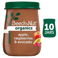 Beech-Nut Organics Baby Food Puree 6+ Months Apple Raspberries & Avocado