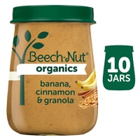 Beech-Nut Organics Baby Food Puree 6+ Months Banana Cinnamon & Granola