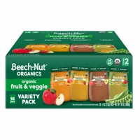 Beech-Nut Organics Baby Food Puree 6+ Months Fruit & Veggie
