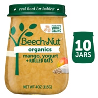 Beech-Nut Organics Baby Food Puree 8+ Months Mango Yogurt + Rolled Oats