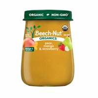 Beech-Nut Organics Baby Food Puree Jar 6+ Months Pear Mango Strawberry