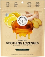 Beekeeper's Naturals Propolis Soothing Lozenges Ginger Lemon