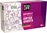 Better Life Naturally Static-Stomping Dryer Sheets Lavender Grapefruit