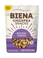 Biena Chickpea Snacks Gluten Free Grain Free Rockin' Ranch