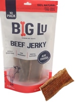 Big Lu Natural Dog Treats 6" Beef Jerky Air Dried