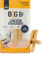 Big Lu Natural Dog Treats 6" Sausages Air Dried Chicken