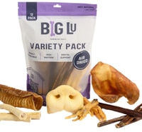 Big Lu Natural Dog Treats Multi-Protein Variety Pack Air Dried