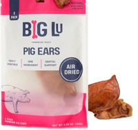 Big Lu Natural Dog Treats Premium Pig Ears