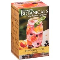 Bigelow Tea Botanicals Cold Water Infusion Caffeine Free Herbal Tea Blueberry Citrus Basil