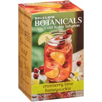 Bigelow Tea Botanicals Cold Water Infusion Caffeine Free Herbal Tea Cranberry Lime Honeysuckle