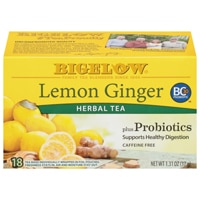 Bigelow Tea Herbal Tea Plus Probiotics Lemon Ginger